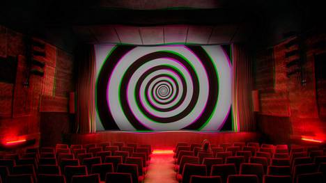 The Hypnotic Cinema -tapahtumissa yleisö massahypnotisoidaan ennen näytöksiä.