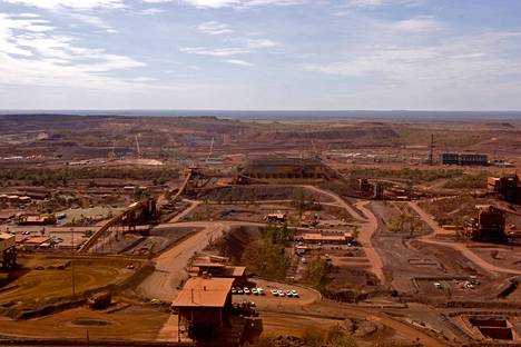 Radioaktiivinen kapseli katosi Länsi-Australiassa Newmanin ja Perthin kaupunkien välillä. Kuvassa rautamalmikaivos Newmanissa.