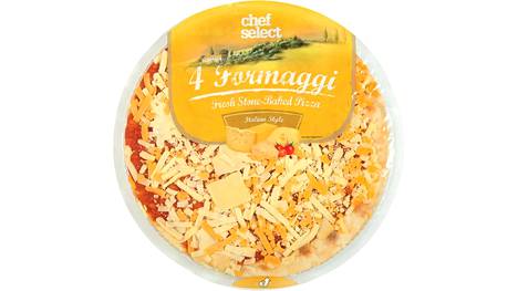 Virheellisellä etiketillä varustettuja Chef Select 4 Formaggi -pitsoja on myyty kaikissa Suomen Lidl-myymälöissä.