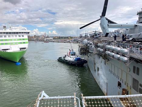 Kearsarge's port time in Helsinki ended on Monday.
