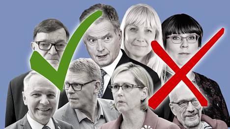 Niinistö ja Vanhanen eri linjoilla paperittomien piilottelusta – HS seuraa presidentti­ehdokkaiden kohtaamista ja tarkastaa ehdokkaiden väitteiden paikkansapitävyyttä