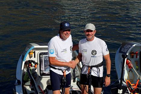 Jolle Blässar (left) and Markus Mustelin began their rowing contract on 12 December.