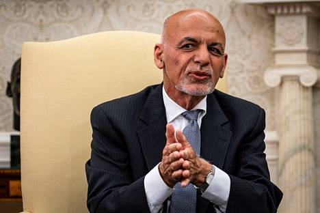 Ashraf Ghani vieraili Valkoisessa talossa kesäkuussa.