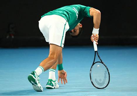 Novak Djokovicilla oli ongelmia jalkansa kanssa perjantain ottelussa.