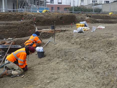 Arkeologisia kaivauksia tehtiin Rennesin kaupungissa Ranskassa.