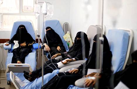 Potilaat saivat hoitoa syöpäänsä Sanaassa Jemenissä elokuussa.