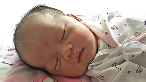 Kolmeviikkoinen Xiao Jiqi syntyi Pekingissä huhtikuussa 2017.