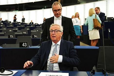 Euroopan komission puheenjohtajan Jean-Claude Juncker valmistautui pitämään viimeistä linjapuhettaan Strasbourgissa keskiviikkona.