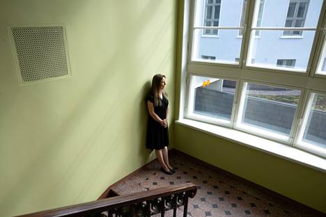 Arniika Kuusisto was photographed in the Minerva building of the University of Helsinki, where Kuusisto works.