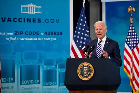 Yhdysvaltain presidentti Joe Biden on kommentoinut olevansa pettynyt korkeimman oikeuden päätökseen. Kuva on otettu lokakuussa Washingtonissa.