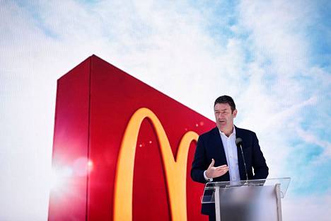 Steve Easterbrook kuvattuna vuonna 2018, jolloin hän työskenteli McDonald’sin toimitusjohtajana.