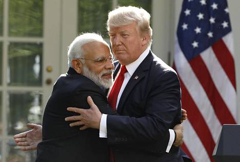Yhdysvaltain presidentti Donald Trump ja Intian pääministeri Narendra Modi tapasivat ensi kertaa kesäkuussa 2017.
