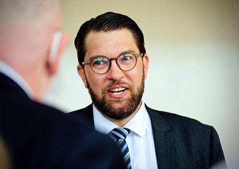 Ruotsidemokraattien puheenjohtaja Jimmie Åkesson kesäkuussa 2021.