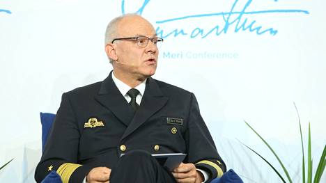 Saksan merivoimien komentaja Jan Christian Kaack puhui Lennart Meri -konferenssissa Tallinnassa.