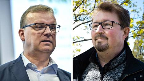 THL:n pääjohtaja Markku Tervahauta (vas.) ja THL:n johtaja Mika Salminen.