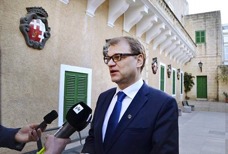 Pääministeri Juha Sipilä perjantaina Maltalla.