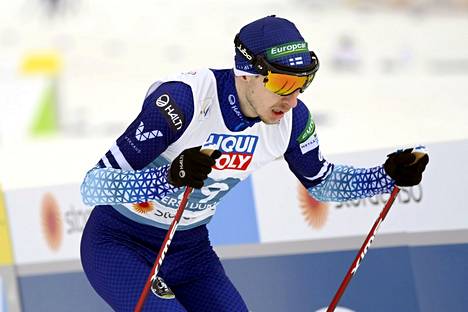 Ilkka Herola oli lauantaina jälleen kisan nopein hiihtäjä. Kuva viime talven MM-kisoista, joissa hän saavutti parhaimmillaan hopealle.