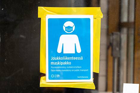 Helsingin seudun liikenteen maskipakko alkoi maaliskuussa.