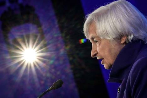 Yhdysvaltojen valtiovarainministeri Janet Yellen puhui venäläisöljyn hintakaton tasosta keskiviikkona Kansainvälisen valuuttarahaston (IMF) ja Maailmanpankin kokouksessa.
