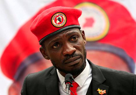 Muusikosta poliitikoksi ryhtynyt Bobi Wine eli Robert Kyagulanyi Kampalassa heinäkuussa 2019.