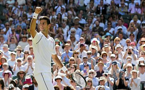 Novak Djokovic jatkaa Wimbledonin mestaruuden puolustamista.