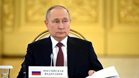 Venäjän presidentti Vladimir Putin maansa johtaman Kollektiivisen turvallisuusjärjestön, johon kuuluu myös muun muassa Valko-Venäjä, tapaamisessa maanantaina.