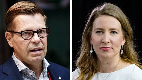 Åbo Akademin valtio-opin professori Kimmo Grönlund ja Helsingin yliopiston tutkijatohtori Johanna Vuorelma. 