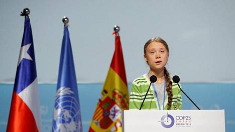 Greta Thunberg piti odotetun puheensa päättäjille Madridin ilmasto­kokouksessa: ”Miten voitte kuunnella tätä tuntematta lainkaan paniikkia?”