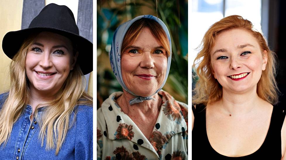 Jenni Pääskysaari (vas.), Rosa Liksom ja Suvi Auvinen nähdään sunnuntaina Helsingin kirjamessuilla HS:n haastateltavina.