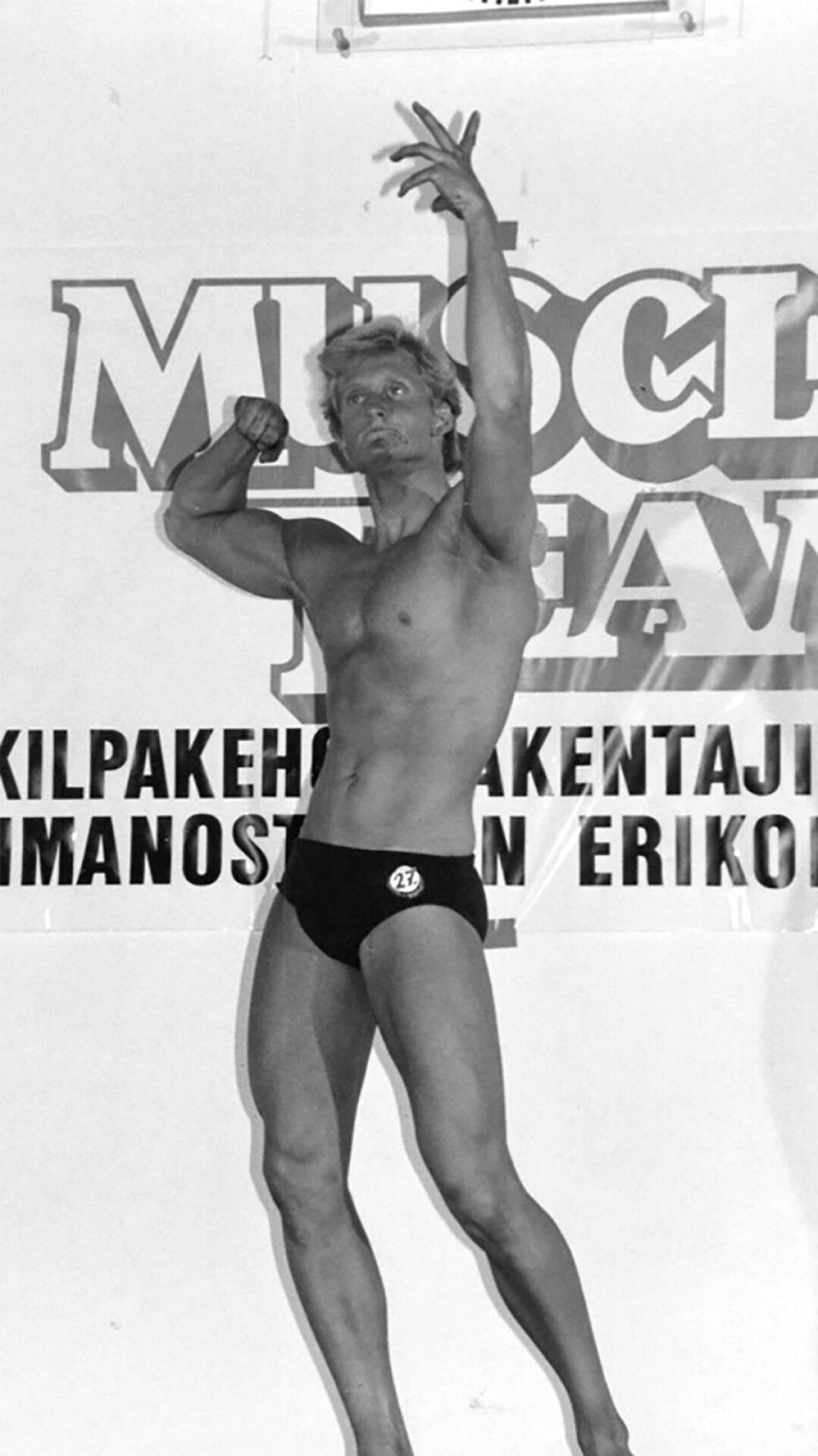 KP Ourama at the Junior Bodybuilding Championships in Lahti in 1982. Since then he has not competed.