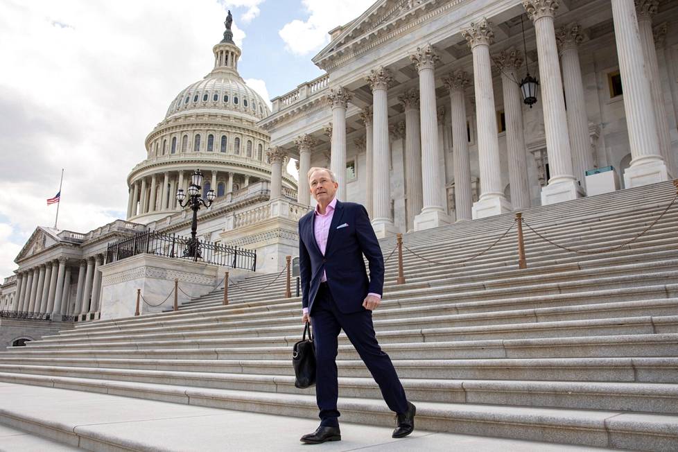 Risto E. J. Penttilä kävi tällä viikolla parin päivän pikavisiitillä Washingtonissa. Keskiviikkona hän asteli Yhdysvaltain kongressitalon portaita.