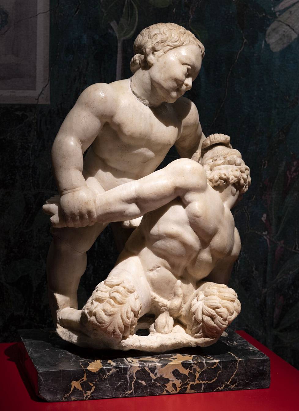 Satyyri ja Pan -patsas Pompejista.