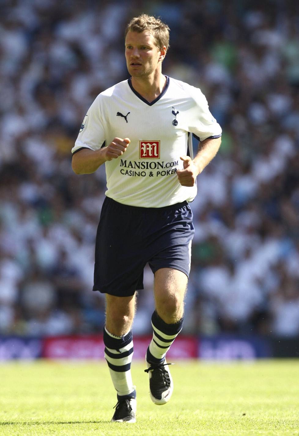 Teemu Tainio teki Valioliigassa kolme maalia, kaikki Tottenhamille.