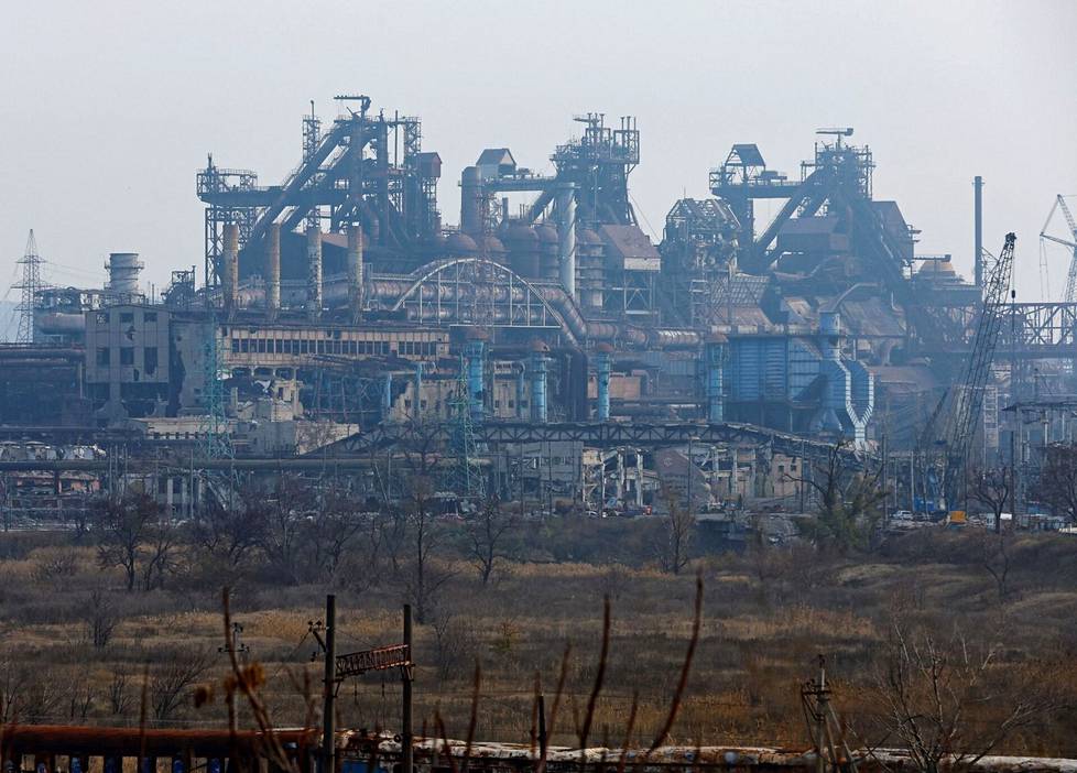 Azovstalin tehdas kuvattuna marraskuussa 2022.