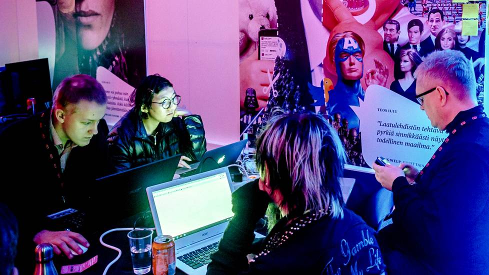 Ultrahack organizes hackhathon events where teams of coders and visualists, for example, solve the challenges of partner companies. The picture is from 2017.