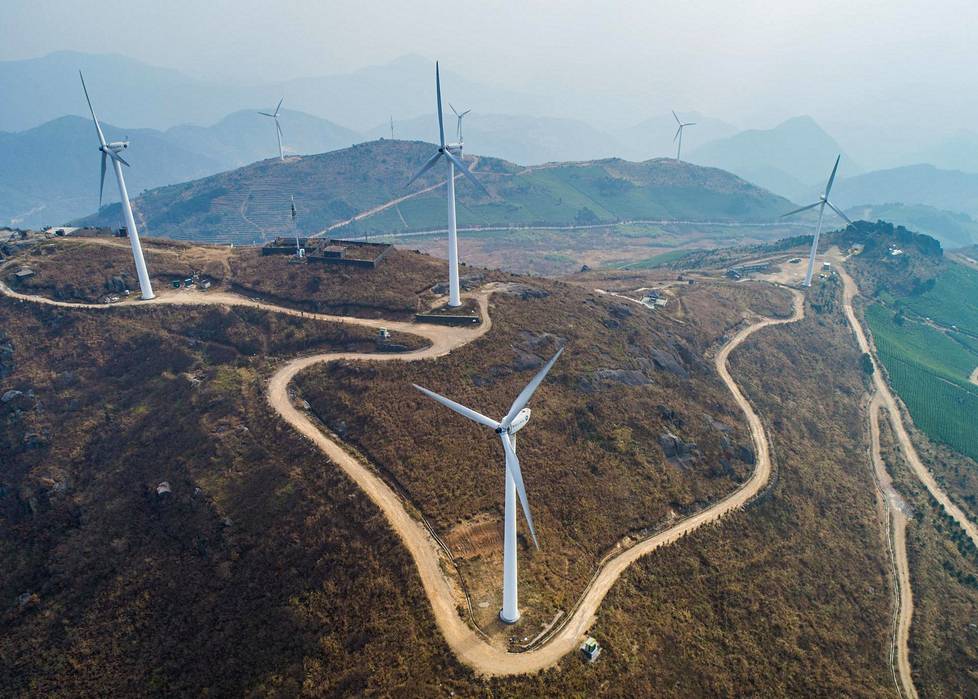 Tuulipuisto Dongyangin kaupungin lähellä on vuosina 2010–2017 vähentänyt hiilidioksidin päästöjä noin 138 tonnin edestä.