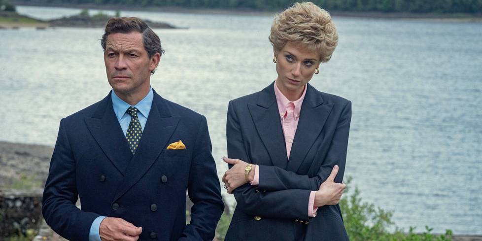Dominic West ja Elizabeth Debicki näyttelevät Charlesia ja Dianaa The Crownin viidennellä kaudella.