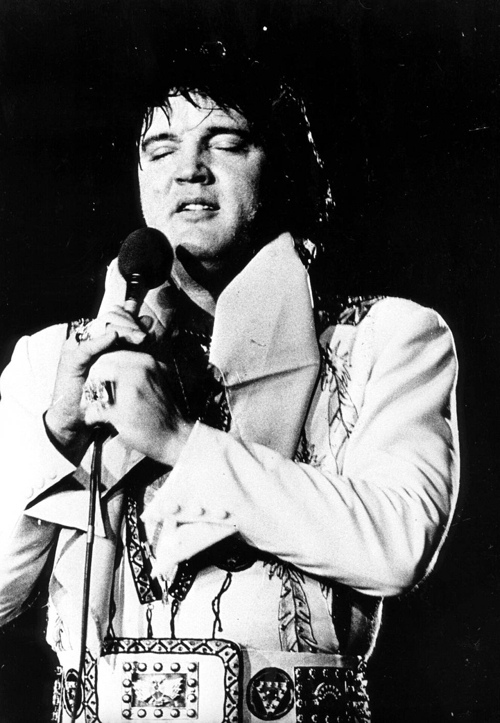 Elvis Las Vegasissa tammikuussa 1976.