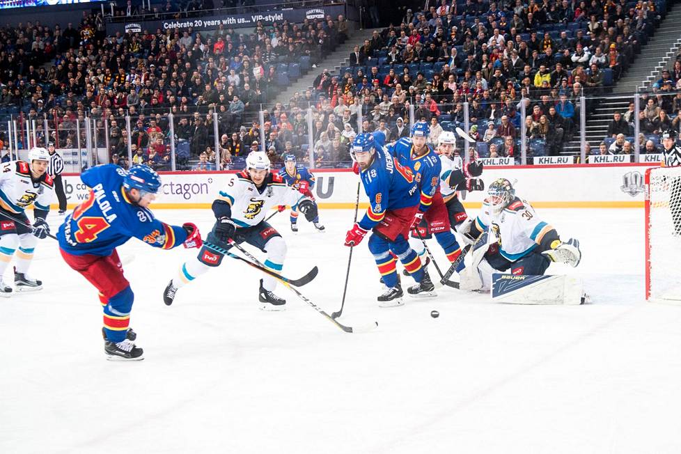 KHL-liigaa Jokerit pelasi Hartwall-areenan kirkkaissa valoissa. Nyt sinne ei ole asiaa. 