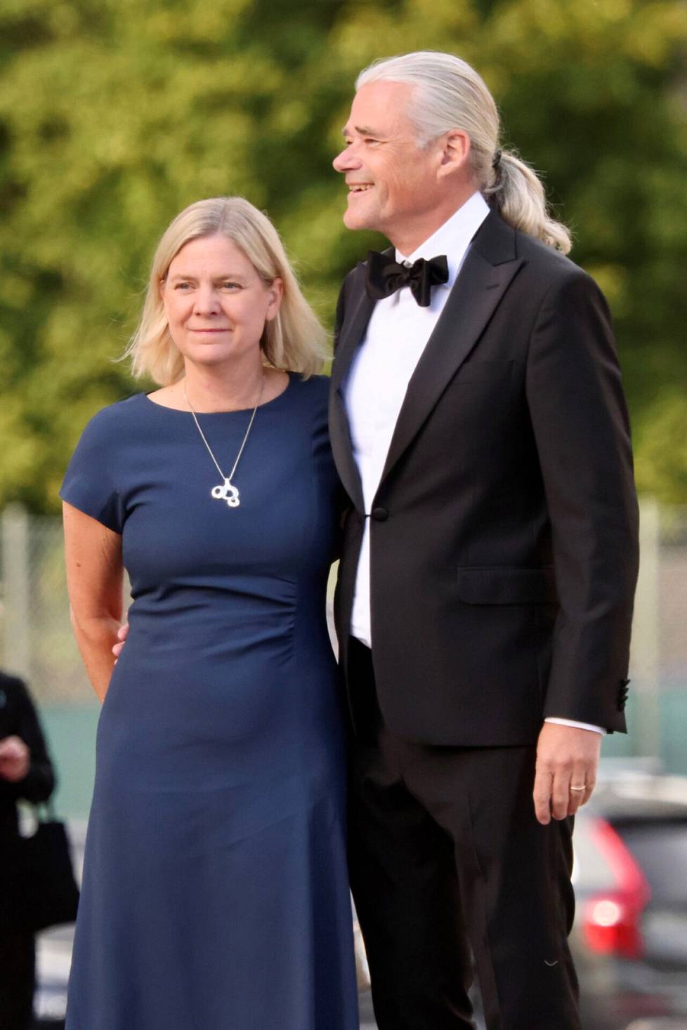 Magdalena Andersson, chairman of the Swedish Social Democrats, and her husband, economics professor Richard Friberg.