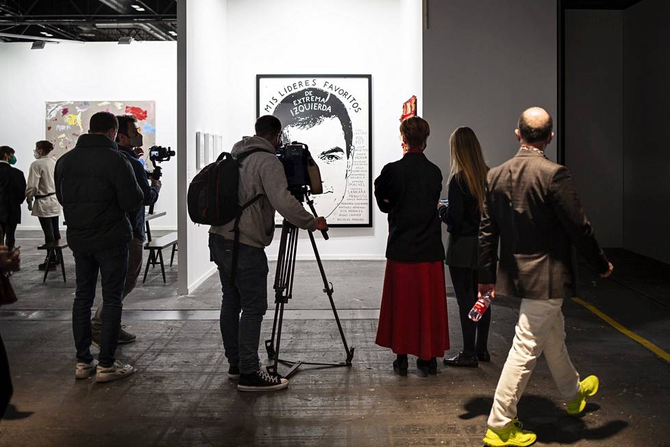 Riiko Sakkinen's art attracted media interest.