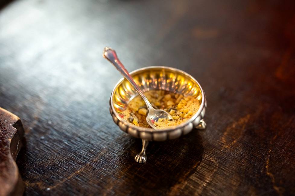 A censer on the Grand Master's table.