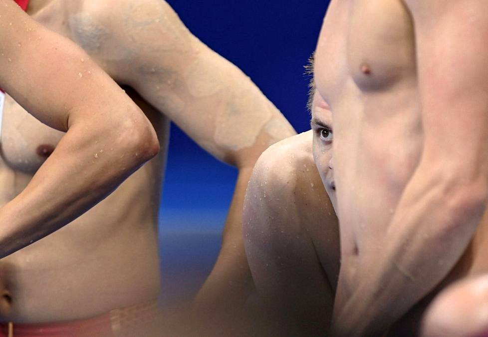 Ari-Pekka Liukkonen uinnin karsinnoissa Tokion olympialaisissa 30. heinäkuuta 2021.