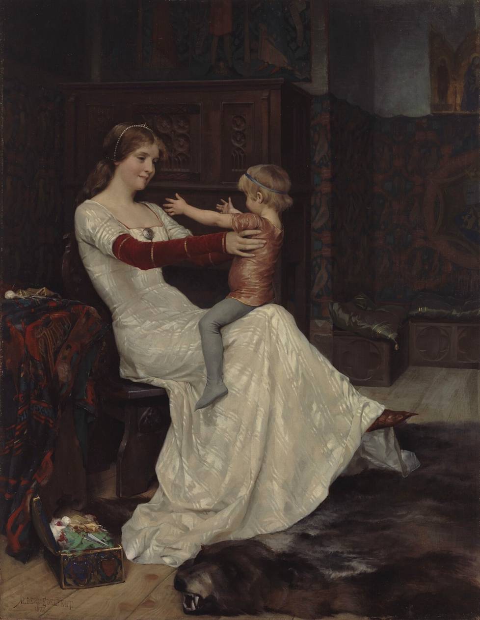 Albert Edelfelt: Kuningatar Blanka, 1877. 