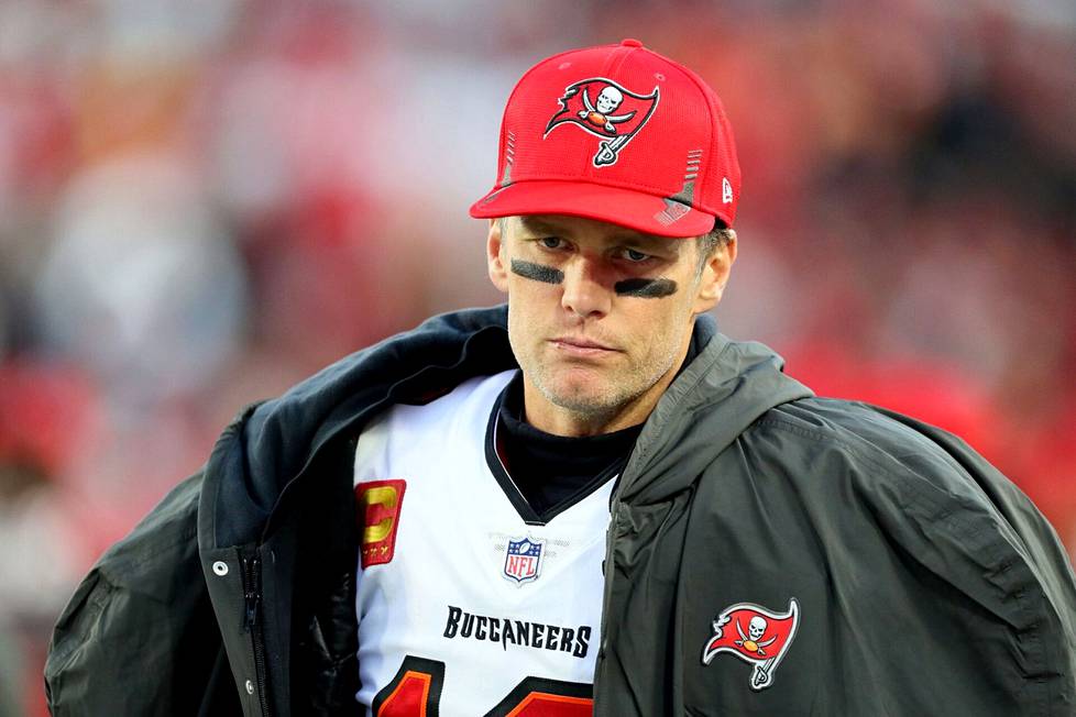 Tampa Bay Buccaneers quarterback Tom Brady immediately after his last NFL match.