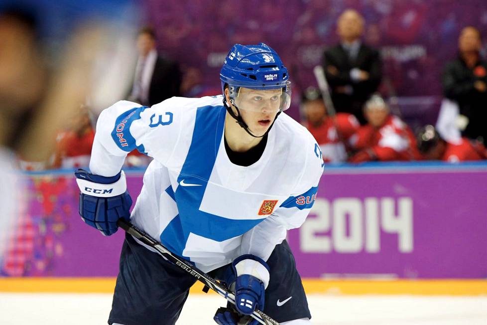 Olli Määttä at the Sochi Olympics, which brought home a bronze medal.