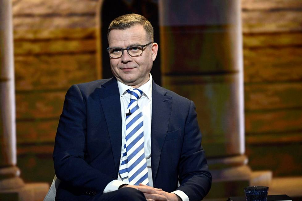 Kokoomuksen puheenjohtaja Petteri Orpo kuvattiin MTV:n eduskuntapuolueiden puheenjohtajien vaalitentissä Helsingissä keskiviikkoiltana.