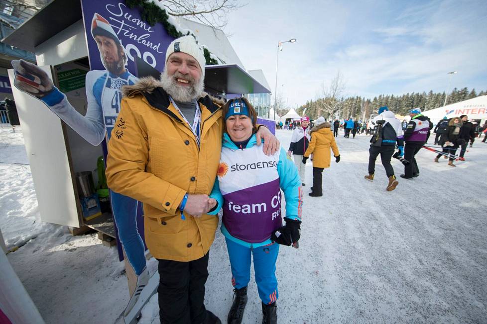 Juha Mieto and Jelena Välbe met at the Lahti World Championships in 2017.