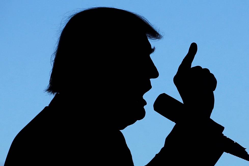 Presidenttiehdokas Donald Trump voittoisassa vaalikampanjassa Coloradossa lokakuussa 2016.