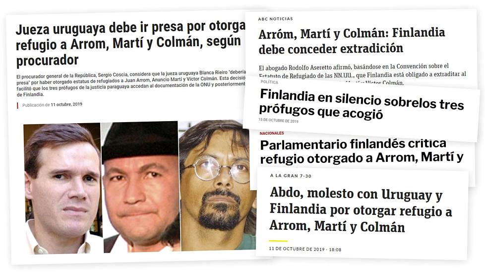 Suomen päätös ottaa kolme paraguaylaista miestä vastaan pakolaisina on herättänyt paljon huomiota Paraguayssa.